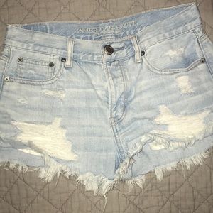 High rise short shorts